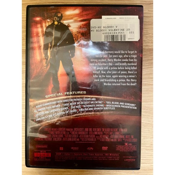 My Bloody Valentine Movie DVD Widescreen - Picture 2 of 3